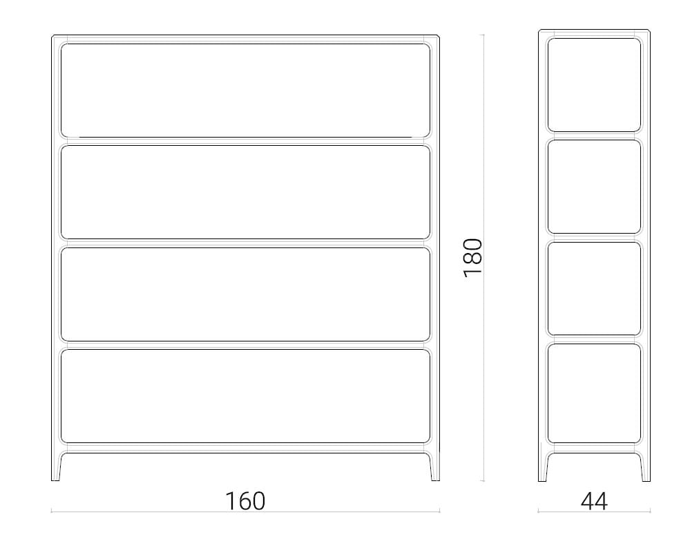 Книжный шкаф из ясеня Morelato ARCH-00028258 - Вид №6