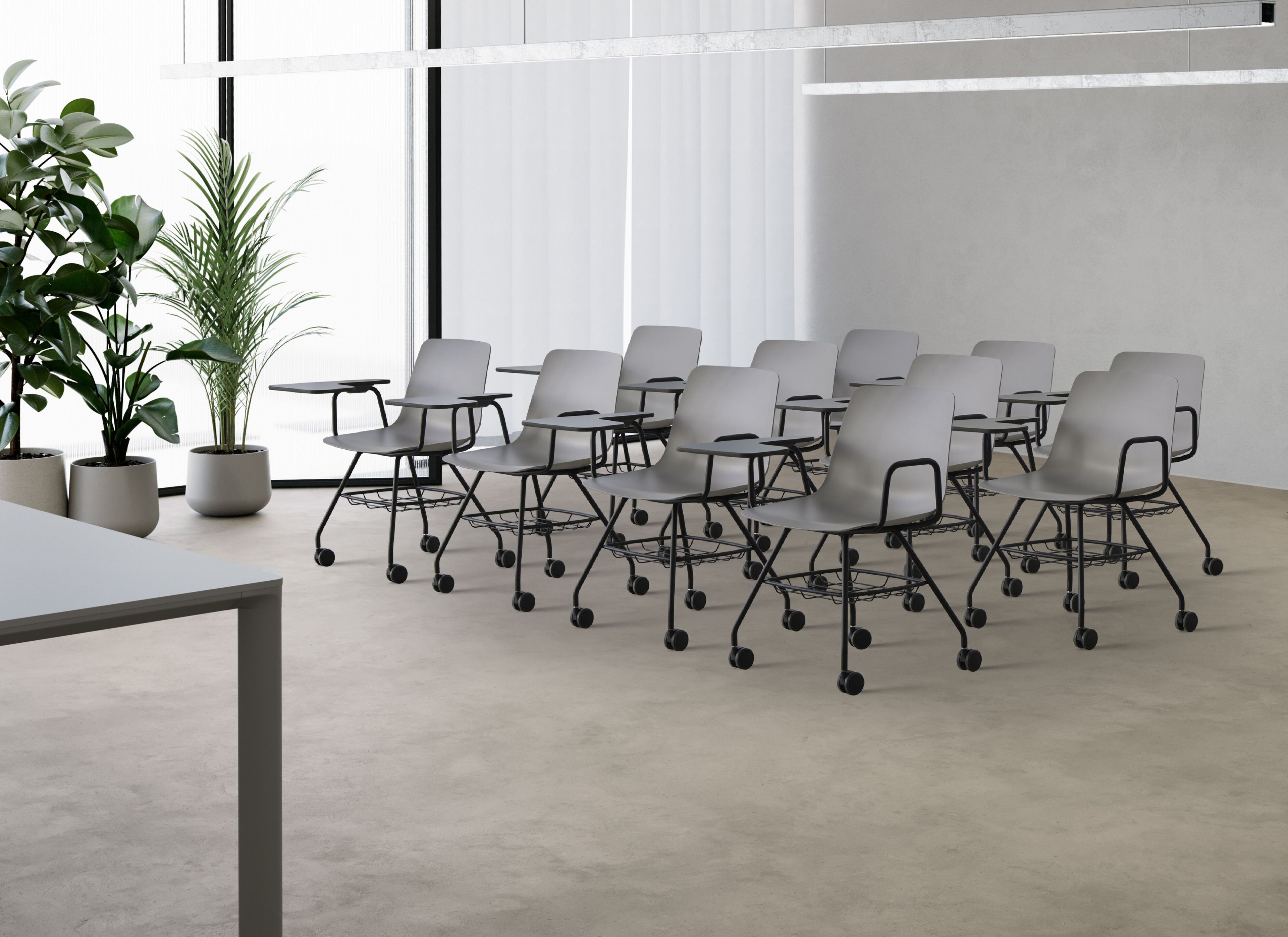 Тканевый стул для конференций с подставкой для хранения INCLASS Varya XL ARCH-00012618 - Вид №1