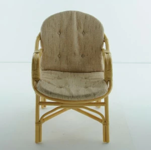 Кресло с подушкой бежевое из ротанга "Мед" 02/04В VINOTTI  00-3885197 Бежевый