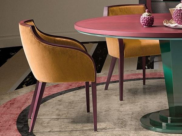 Prestige Мягкое бархатное кресло с подлокотниками Gran duca Cvg046 - Вид №2