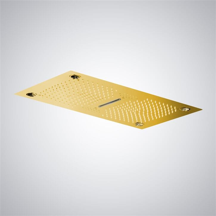 Светодиодная потолочная насадка для душа из нержавеющей стали Fontana Showers Luxe Fontaine ARCH-00029169 - Вид №16