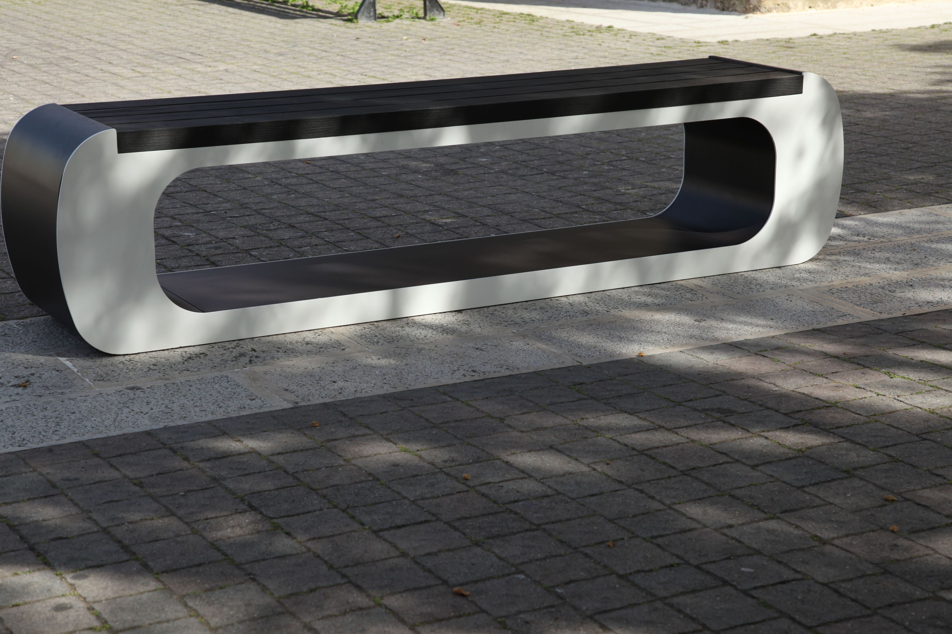 Стальная и деревянная скамья без спинки CITYSì ARMONY ARCH-00045270 - Вид №16