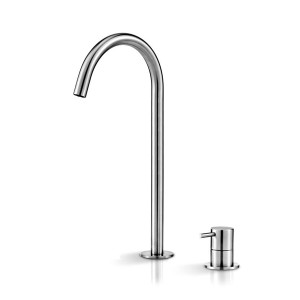 Смеситель на два отверстия для умывальника с изливом DEC113 linki