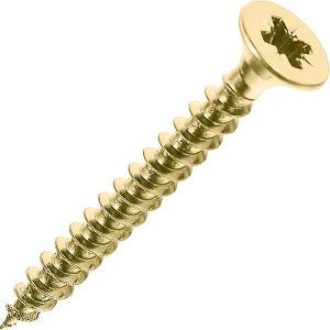 Саморезы универсальные Standers 6х50 мм цвет жёлтый 8 шт.