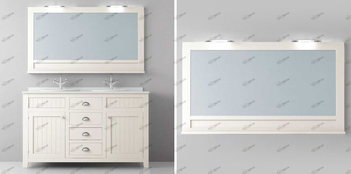 Avila Dos Зеркало COLONIAL в раме с полкой 140×85 Color 83  COUNTRY MIRRORS 0316205N83