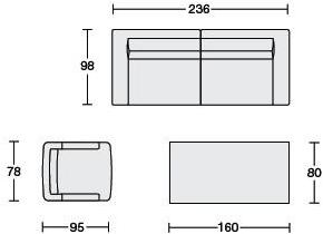 CTS SALOTTI Кожаный диван Tailor sun-id-1455926 - Вид №3