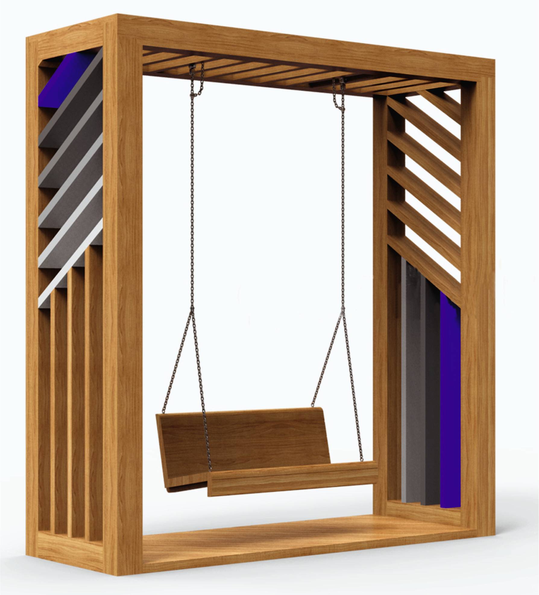 14463 ПРАГА Modern 01, качели парковые уличные LAB.Space  - Вид №2