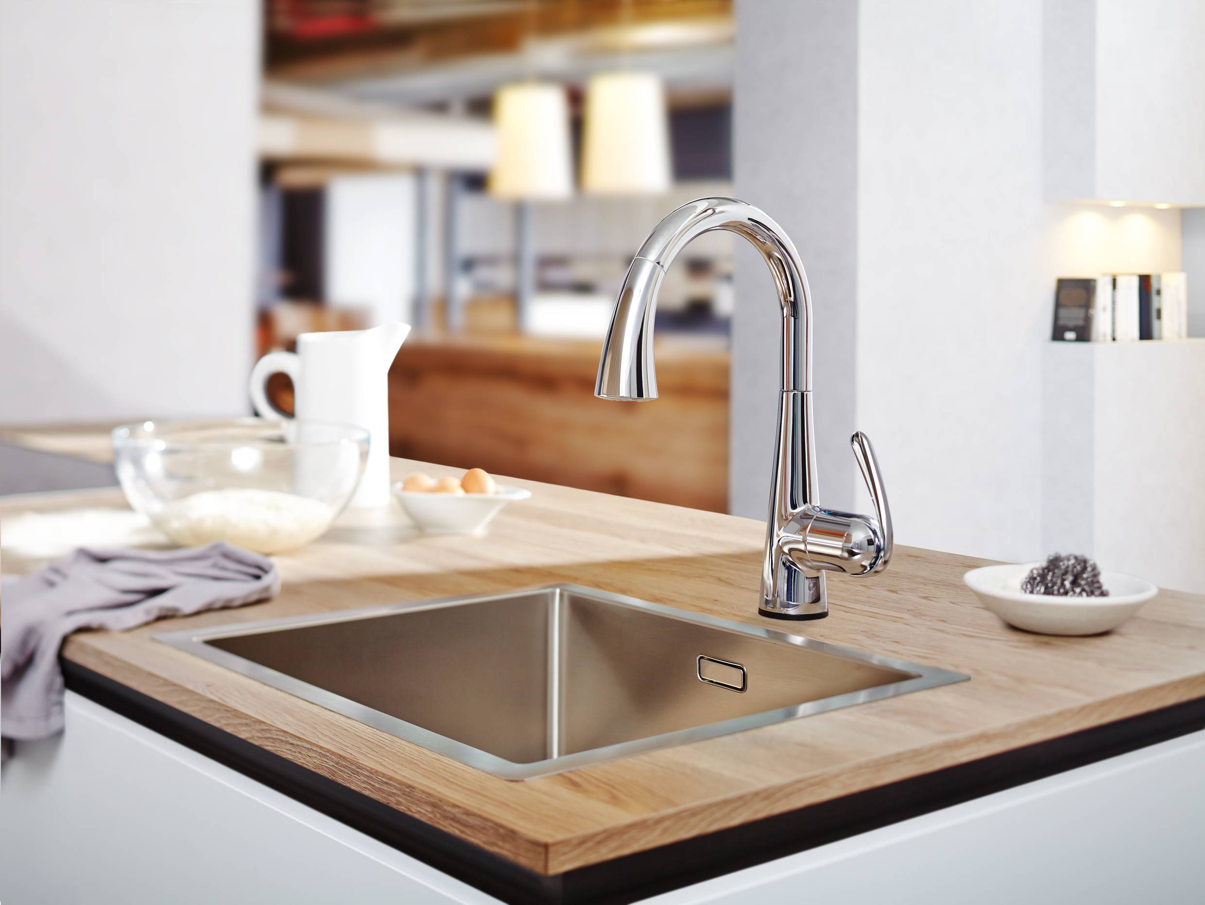 30219000 Смеситель сенсорный для кухни Grohe Zedra хром - Вид №3