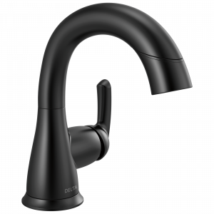 15765LF-BLPD Выдвижной смеситель для ванной комнаты с одной ручкой Delta Faucet Broadmoor Матовый черный