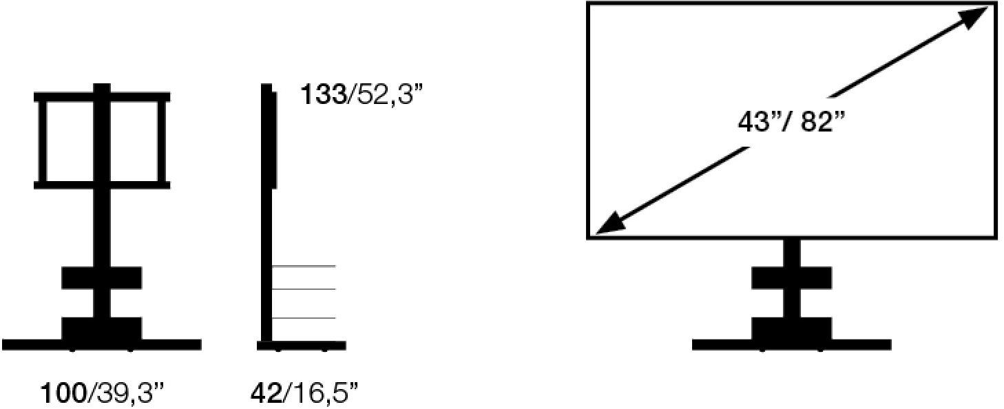 Opinion Ciatti Напольный стальной монитор / подставка для телевизора Ptolomeo sun-id-1355427 - Вид №6