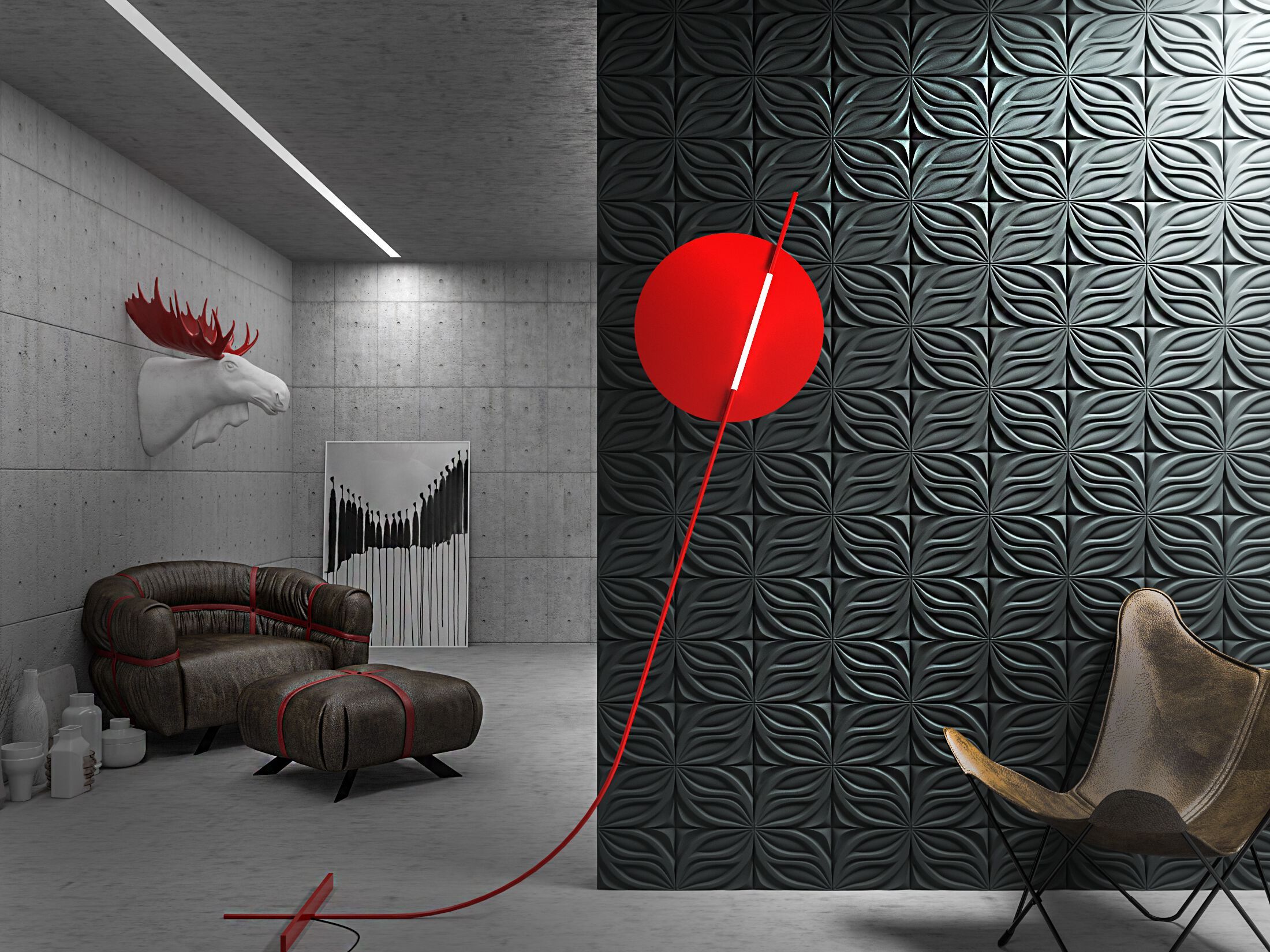 Трехмерное гипсовое покрытие WallDeco M-Modern ARCH-00029778