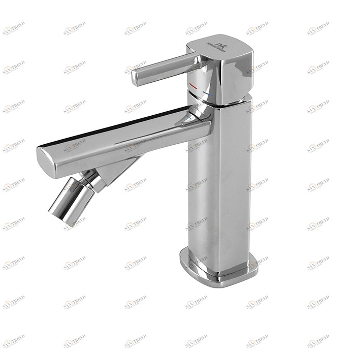 Смеситель для биде, однорычажный, 3/8 дюйма. Керамический картридж Ø25 мм. Длина шлангов 400 мм. Без съемного сливного набора 1 1/4 ”. Аэратор «Плюс». Расход 5 л / мин. при 3 барах.  Nk concept NOKEN 100130992  CHROME