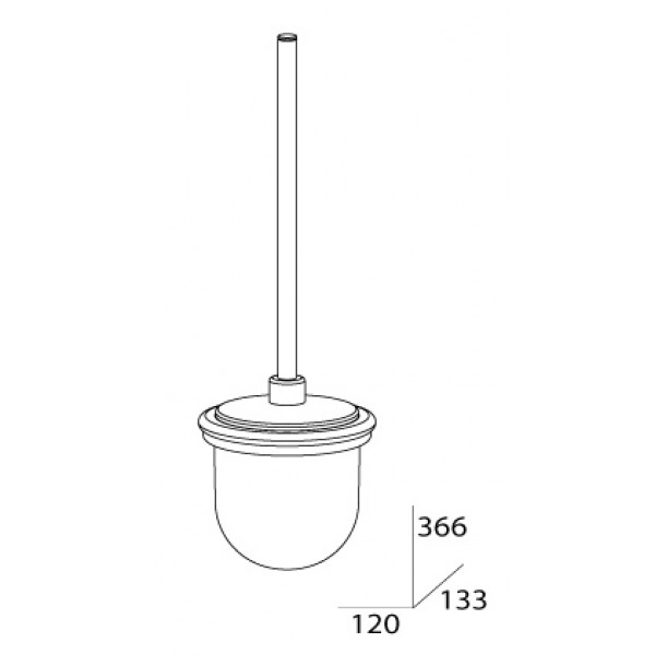 Ерш с крышкой настенный стекло (компонент) FBS (Чехия) UNI 061 sun-id-561451 - Вид №1