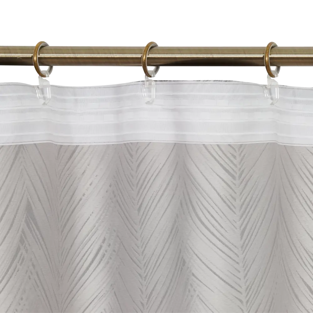 Штора на ленте «Полосы» 200x260 см цвет серый WITERRA STLM-2036005 - Вид №3