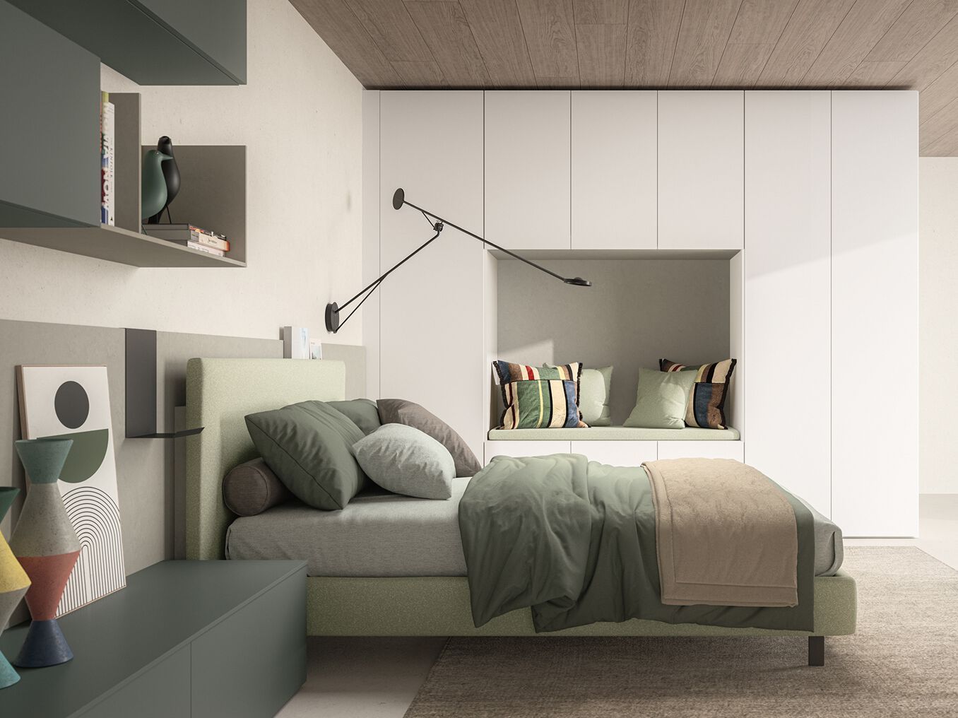 Секционная спальня для мальчиков Zalf Alterna ARCH-00094426