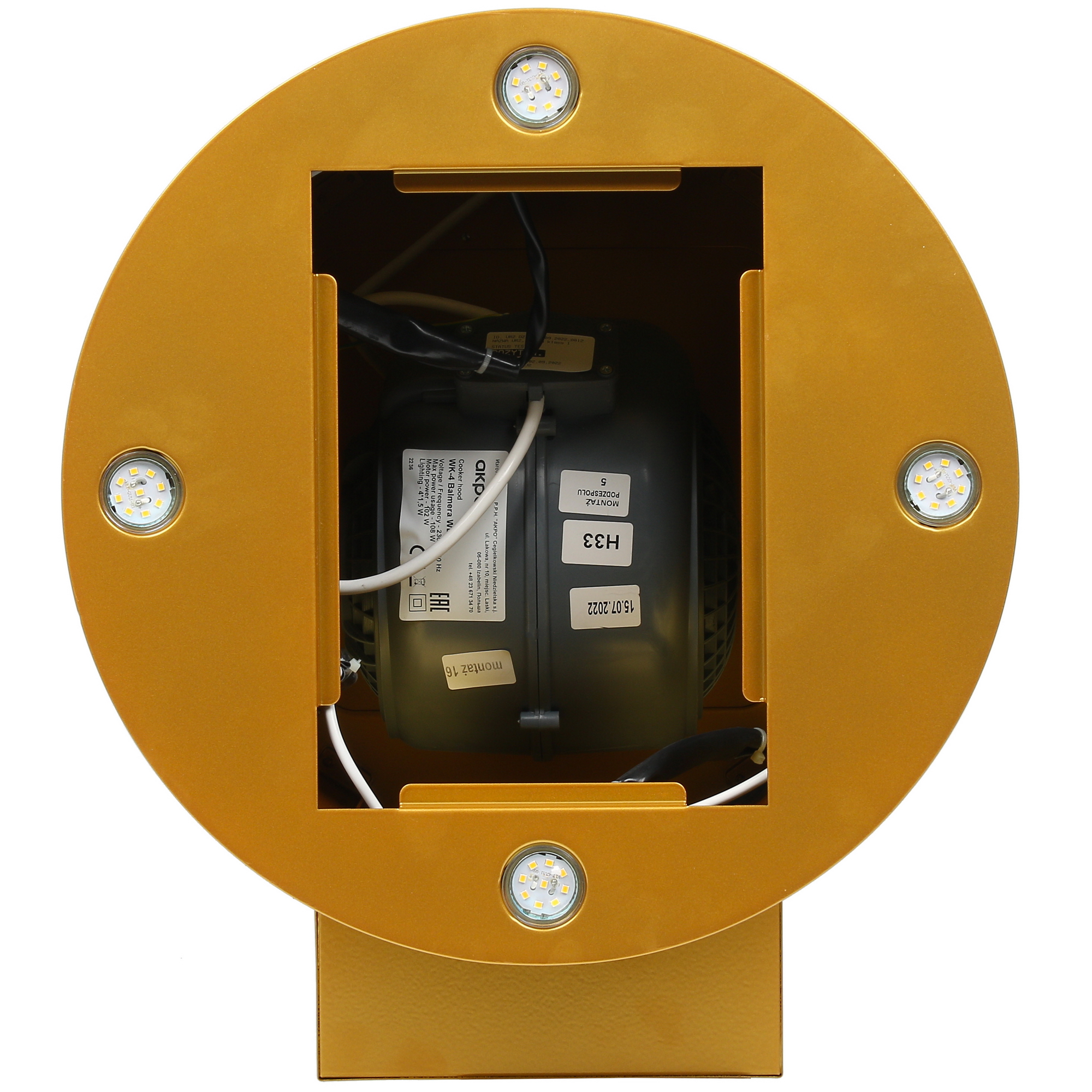 5370066 Вытяжка пристенная Akpo WK-4 Balmera WL золотистый STDN-0138273 - Вид №6