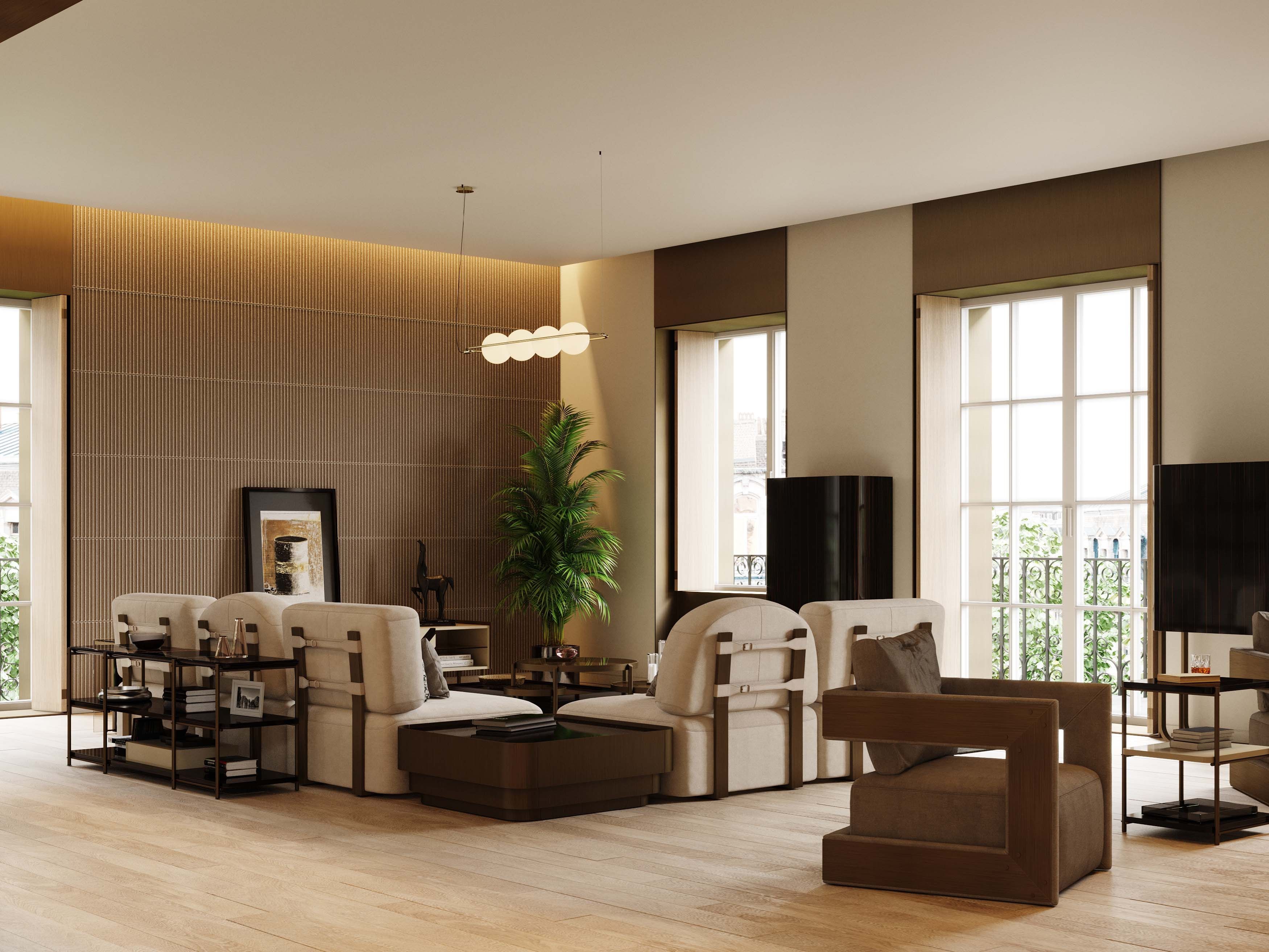 Прямоугольная консоль с бронзовыми и мраморными столешницами Stylish Club His &amp ARCH-00108194 - Вид №6