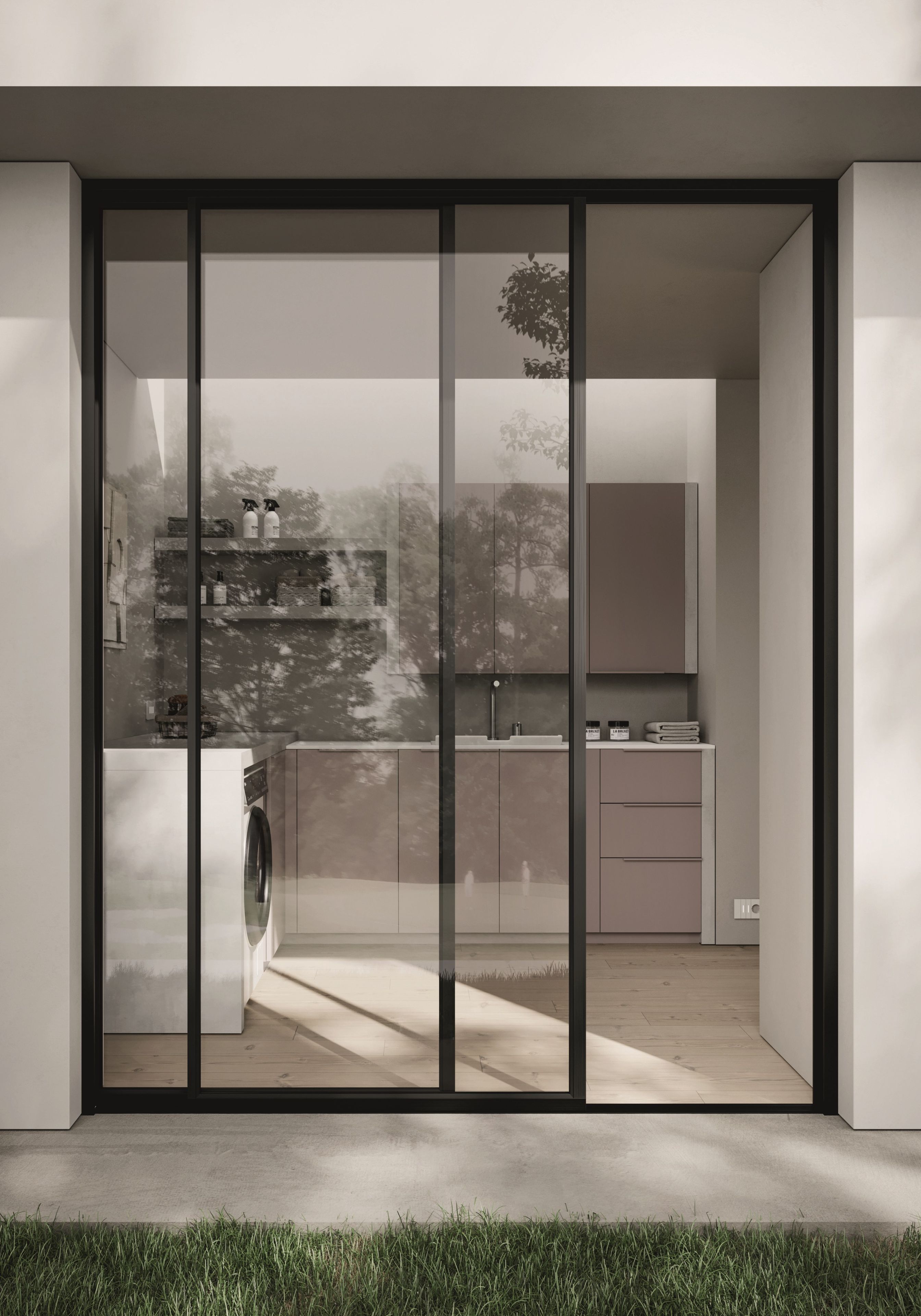 Модульный шкаф для белья Ideagroup пространство-время ARCH-00126832 - Вид №1