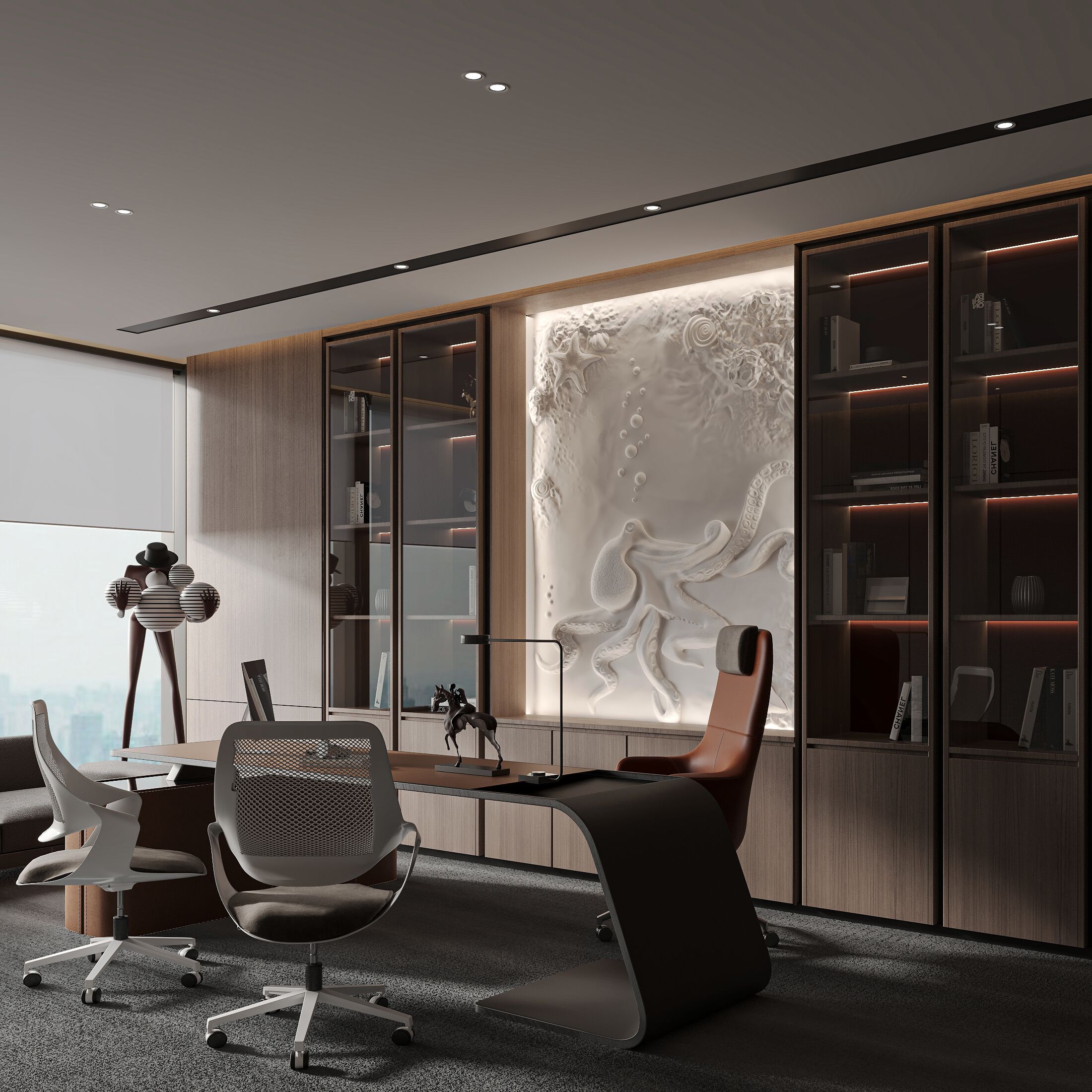 Трехмерная декоративная гипсовая панель WallDeco KRAKEN ARCH-00095676 - Вид №2