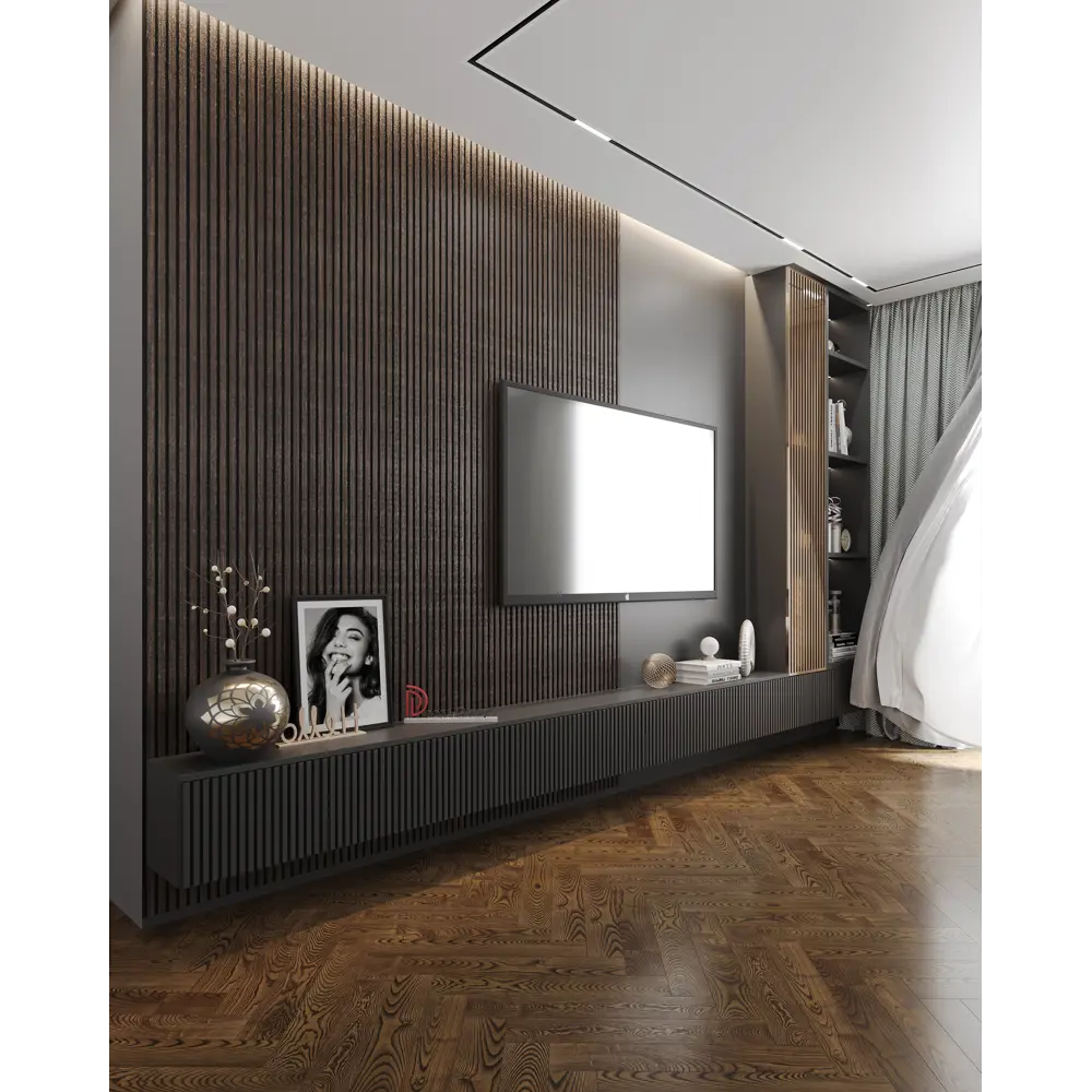 Панель стеновая Decor-Dizayn 904-67SH 10x150x3000 мм темно-коричневый 89338451 STLM-2191001  - Вид №6