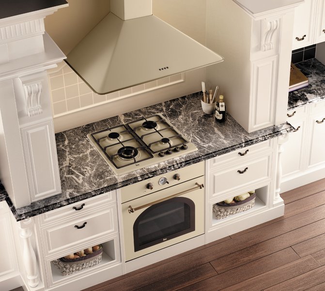 254197 Вытяжка Teka DOS 90 BEIGE-BRASS Польша  - Вид №1