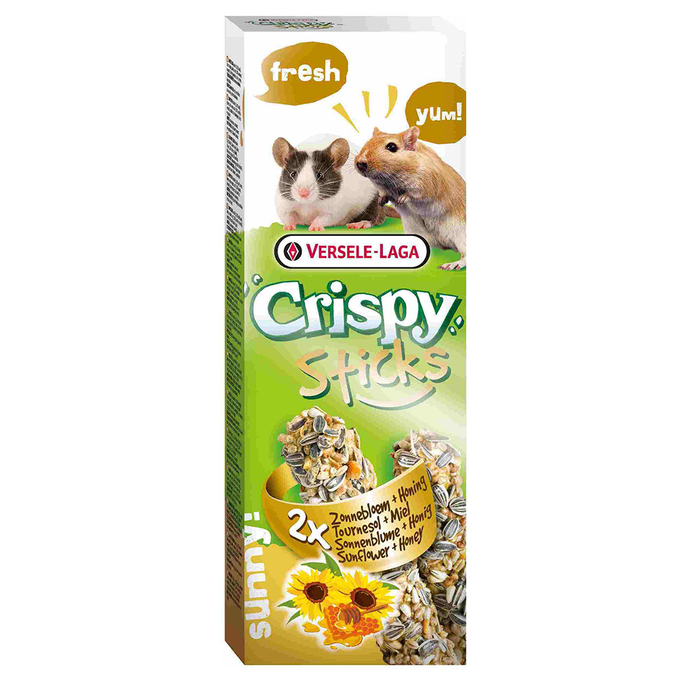 ПР0035387 Лакомства для грызунов Crispy палочки для песчанок и мышей с подсолн-ком и медом 2х55г VERSELE-LAGA 