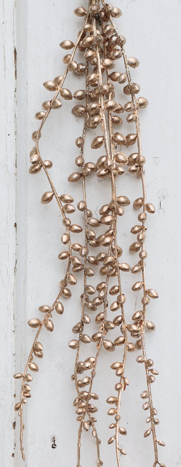 1076 394 a3 Искусственная гирлянда, 73 см, шампанское-камелия H-andreas  - Вид №3