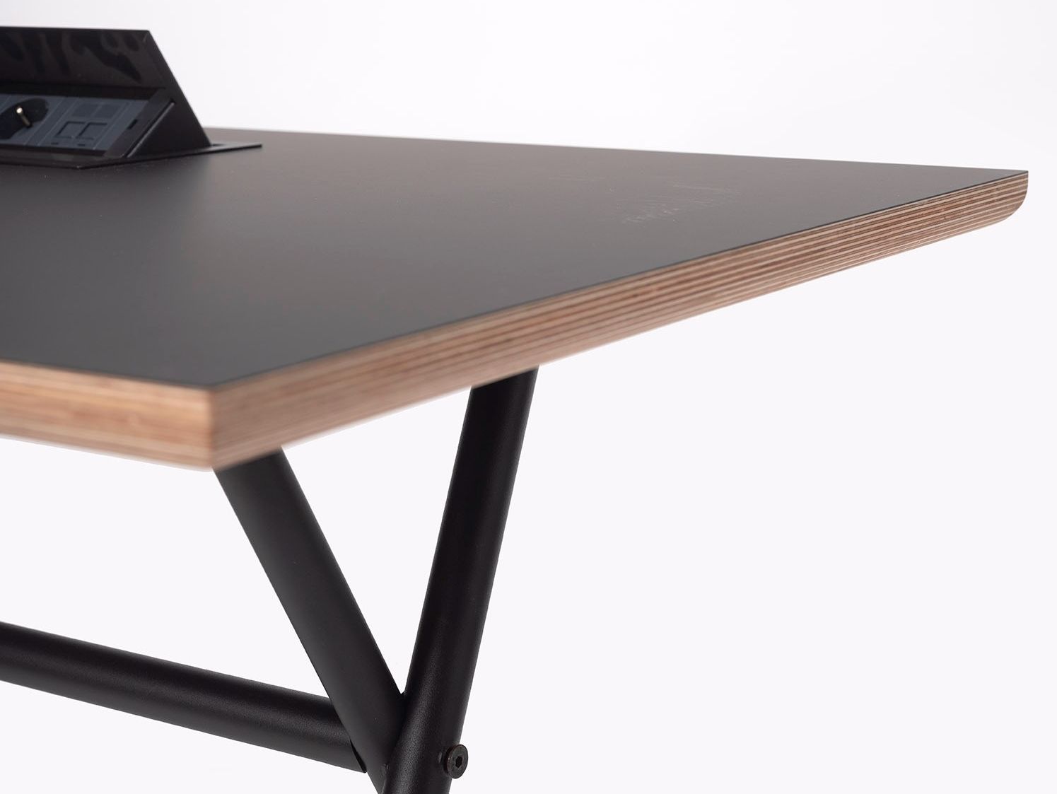 Прямоугольный стол из стали и дерева ONDARRETA Bai ARCH-00096225 - Вид №4