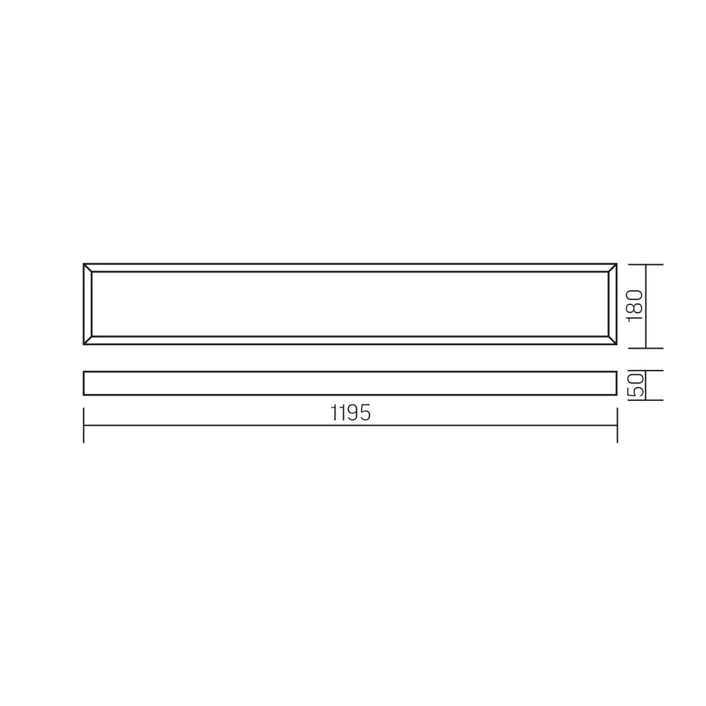 Панель светодиодная Varton 1195/180/50 OPL EM 42 Вт 1195x180 мм 4500 K IP40 82656391 STLM-2119754  - Вид №8