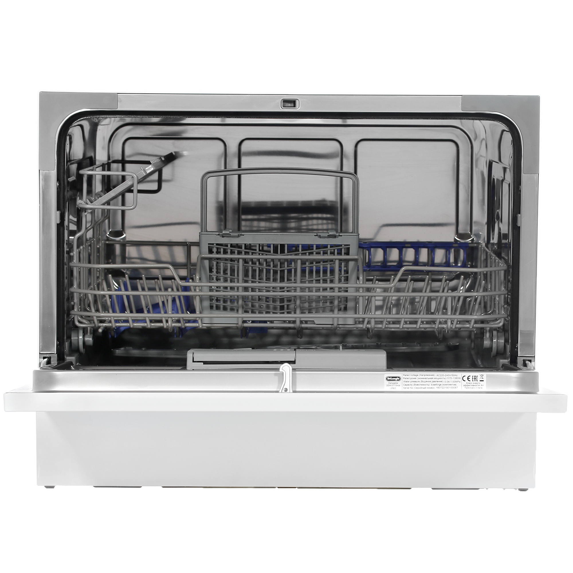 8121950 Посудомоечная машина DeLonghi DDW07T Onics белый STDN-0035131 - Вид №4