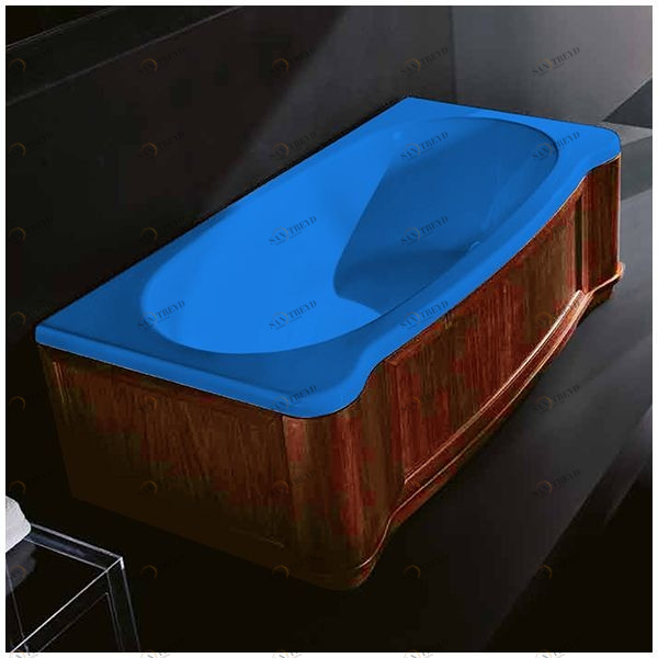 Ванна Gruppo treesse New Classic Young VTL-V6741-DX-WO-G голубая прямоугольная правая орех VTLV6741DXWOG