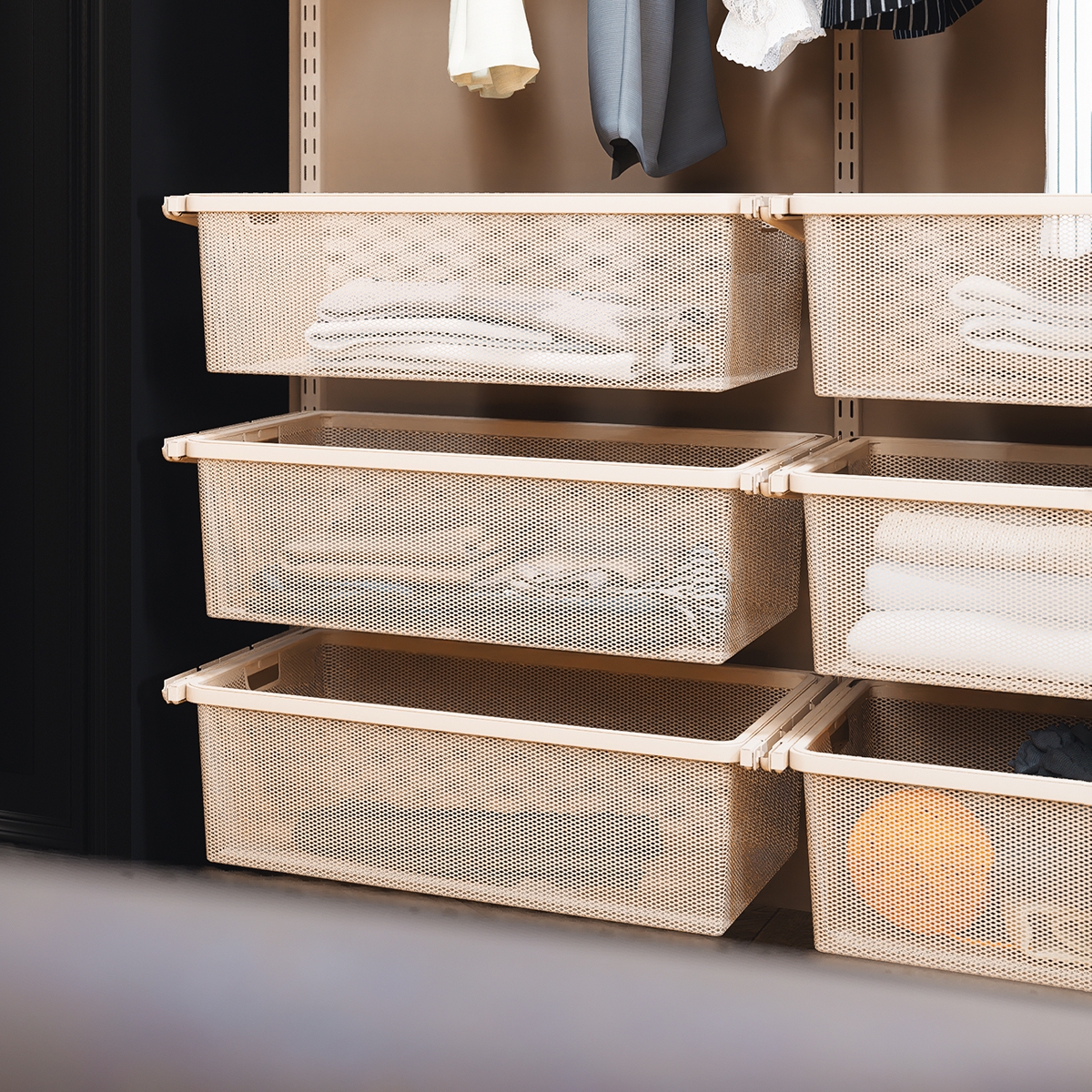 Корзина мелкосетчатая , 555х410х185 мм, магнолия LJPS0433 Public Steel Россия  - Вид №1