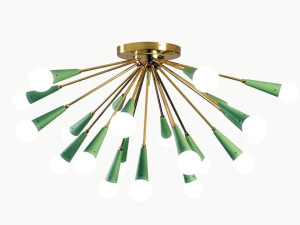 Металлический светодиодный потолочный светильник