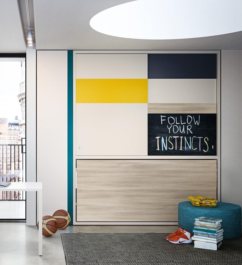 CLEI Выдвижная односпальная кровать из меламина Kali sun-id-1499384 - Вид №1