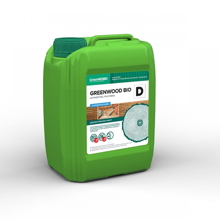 GWB-DS/05 GreenLAB GREENWOOD BIO D Готовый раствор, 5 л, антисептик, грунтовка 