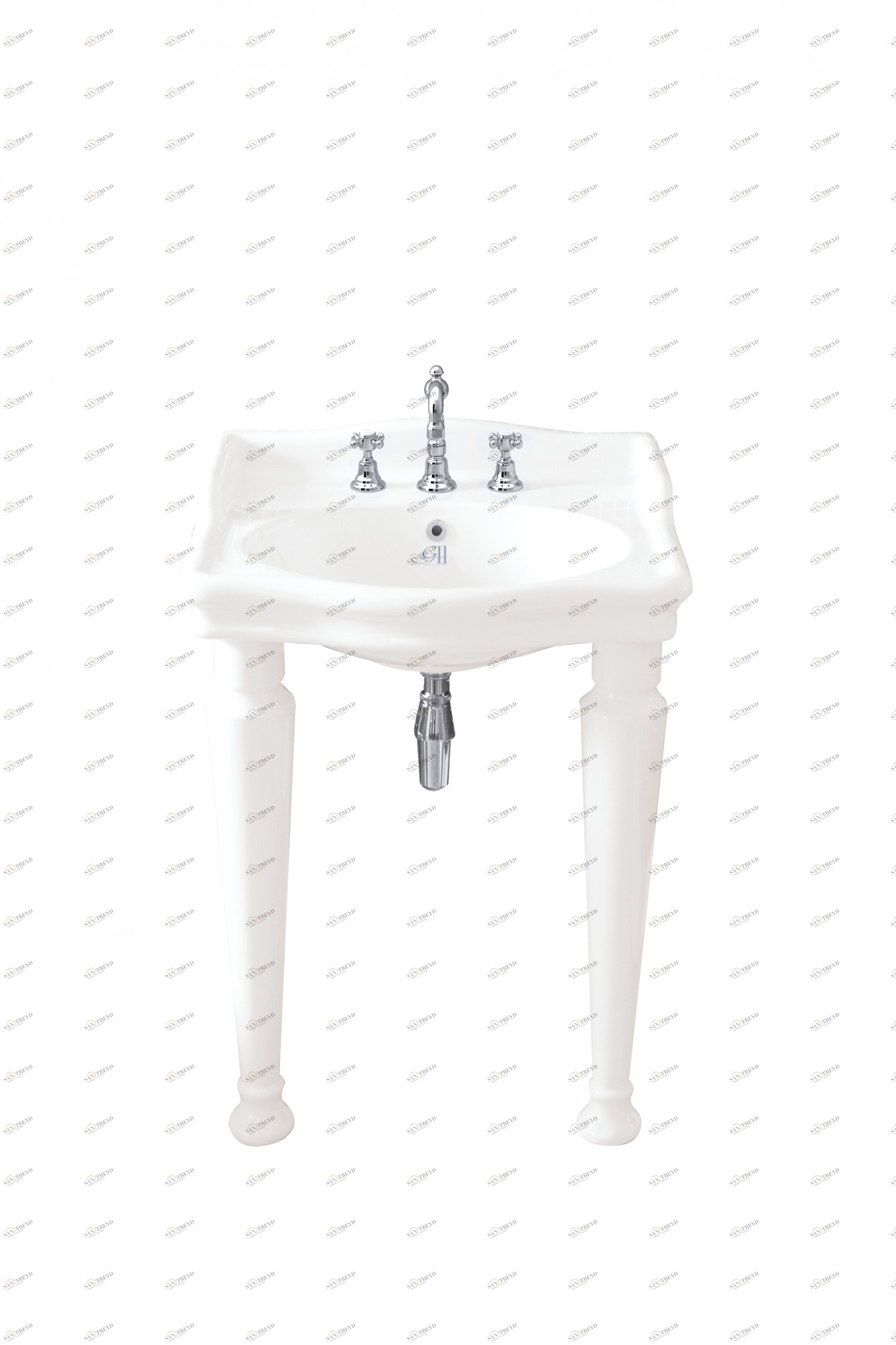 GH100474 Напольная раковина стоящая овальная Gentry Home Coventry