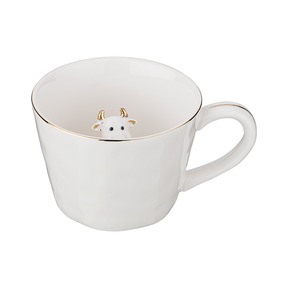 149-650 Посуда фарфоровая Кружка коровка 350 мл Lefard 