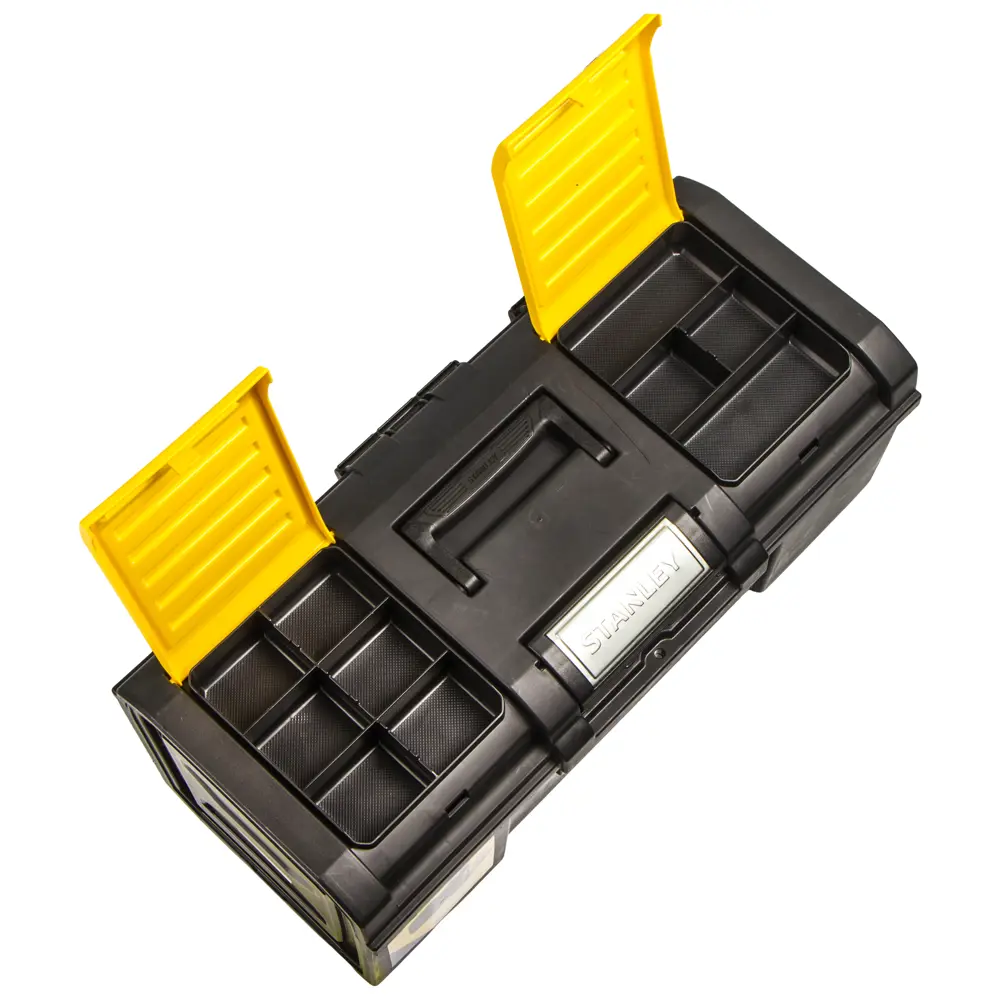 Ящик для инструмента Stanley 280х257х593 мм, пластик, цвет чёрный/жёлтый 16518314 STLM-2109700  - Вид №2