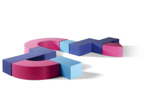 Модульная изогнутая скамья из пены QM