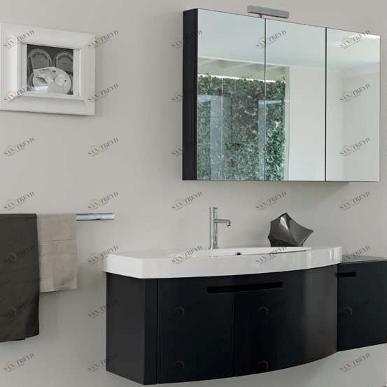 Комбинация ванной комнаты SY26 в отделке mineralmarmo/L07 Antracite MILLDUE SYMI SYMI26