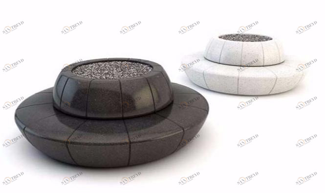 Bellitalia Круглая скамья со встроенной сеялкой со спинкой Olimpo sun-id-1428932