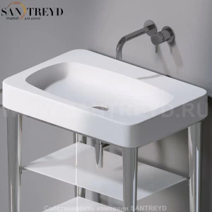 L131101 Накладная раковина на столешницу  прямоугольная A. e T. Italia FUSION