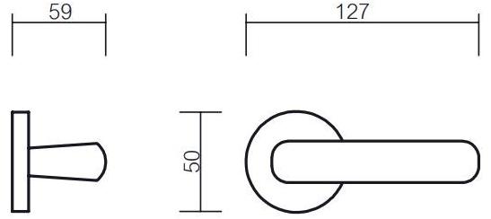 Pasini Ручка из латуни на розетке  1051  - Вид №3