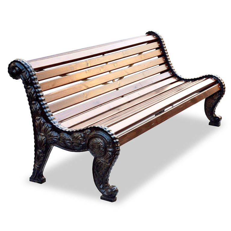 ROCH01.02.01-MS.CH РОЩА, диван чугунный парковый уличный LAB.Space  - Вид №2