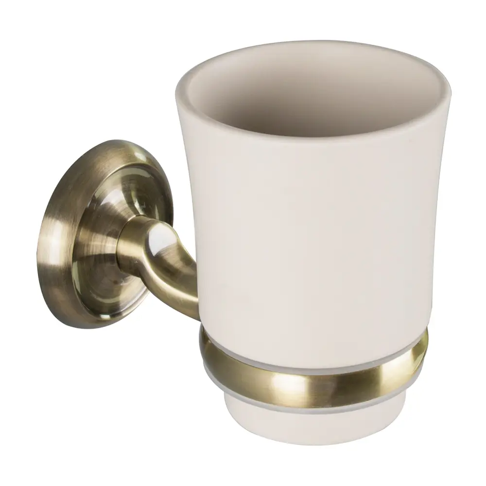 Стакан для зубных щёток Antico подвесной металл цвет латунь VERRAN STLM-2123967