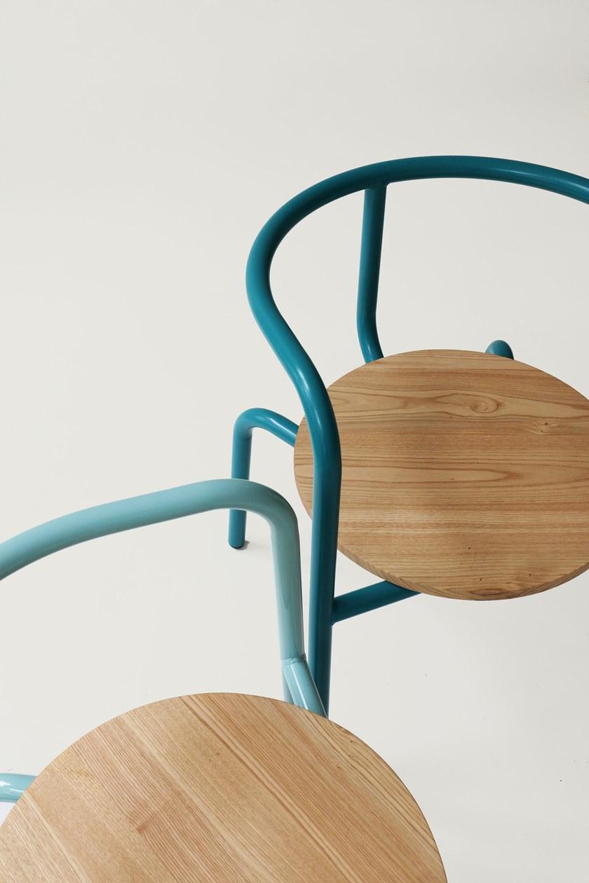 Branca Lisboa Штабелируемый стул из окрашенного металла sun-id-1418194 - Вид №5