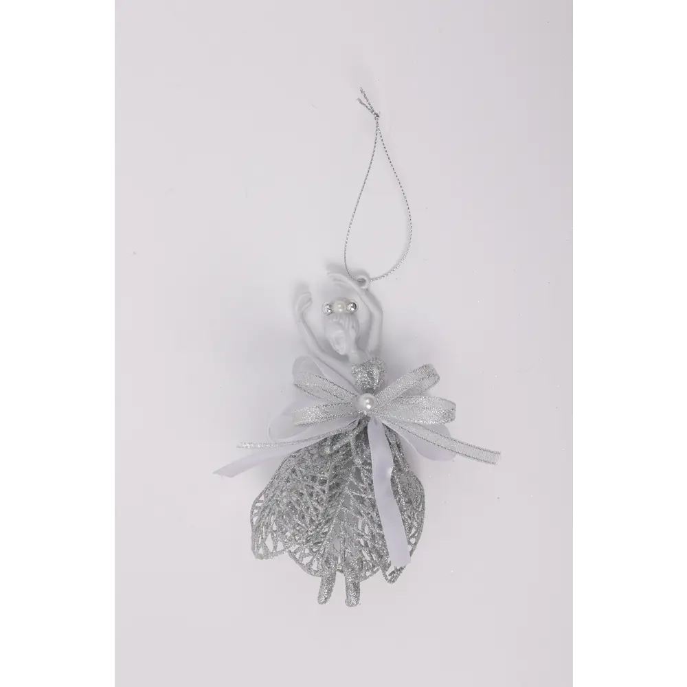 Елочная игрушка Балерина KREAFORTA 14.5x7.2 см розовый STLM-2018983