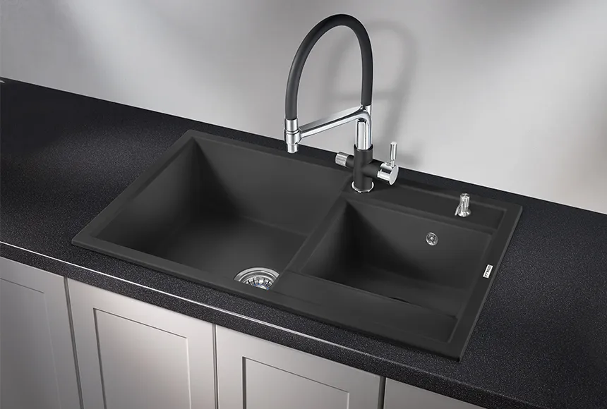 8201, ТУРМАЛИН, кухонная мойка, кварц GRANULA 8201-ST267