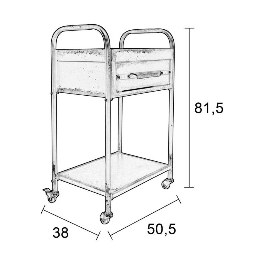 Тележка Vigo White Label Living 7900009 - Вид №6
