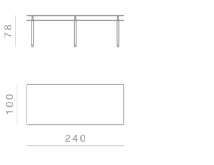 Прямоугольный мраморный стол GHIDINI1961 Ножки ARCH-00097529 - Вид №10